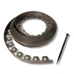 Gyep szegély BARNA 3,8cm x 10m leszúróval