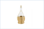 Üveg gyékényes 1,5 L-es dugóval (Fiasco) 6db/#