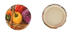 Befőttes üveg tető  82 mm ZÖLDSÉGES színes