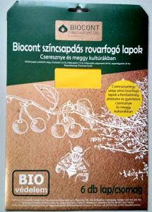 BIOCONT csresznyelégy színcsapda 6 lap/cs.