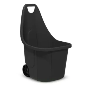 Lombgyűjtő PE kerekes kerti kocsi 60 literes