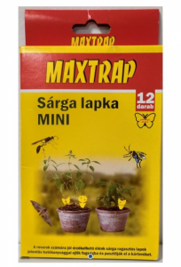 MAXTRAP sárga lap kicsi pillangó 12 db-os 13,5x8cm
