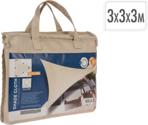 Napvitorla 3x3x3m Bézs háromszög alakú