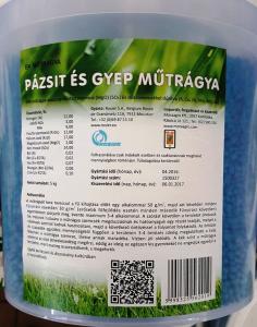 Pázsit és gyeptrágya 5 kg füles zsák
