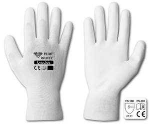 Kesztyű  RWPWH8  PURE WHITE "8" 12/#