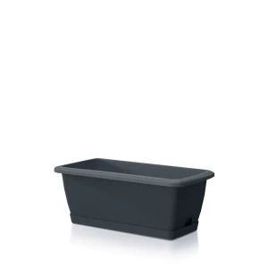 Virág balkonláda alátéttel 400P Respana antracit ISE400P-S433