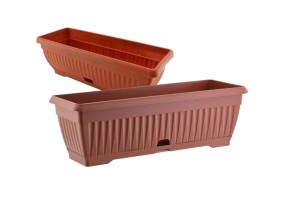 Virágláda Mediterrán + alátét 50 cm TERRA